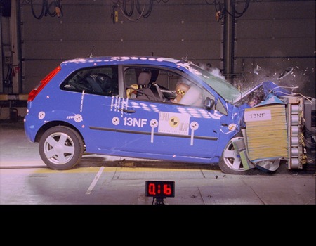 Краш тест Ford Fiesta (2002)